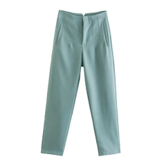 Women's High-Waist Pencil Trousers – Elegant Office & Formal Wear