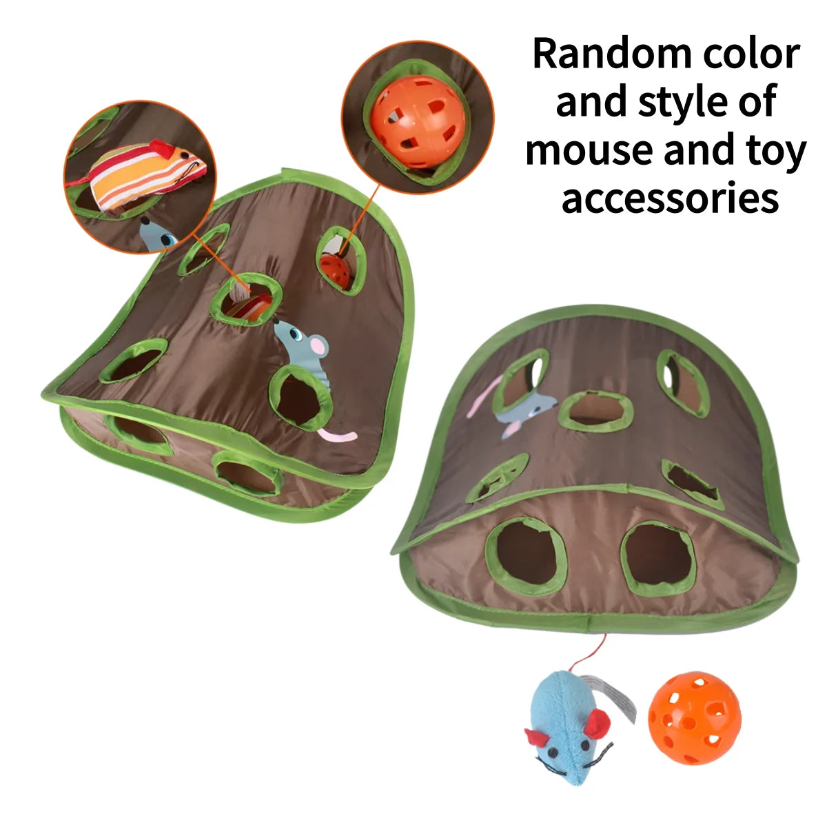 Cat Play Tent with 9 Peek Holes