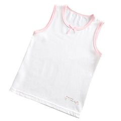 Girls' Cotton Vest Tops, Pack of 3