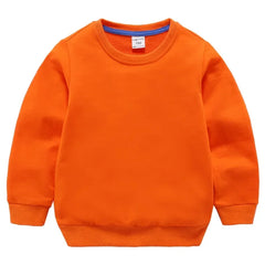 Kids' Cotton Crew Neck Sweatshirt, 10 Colours