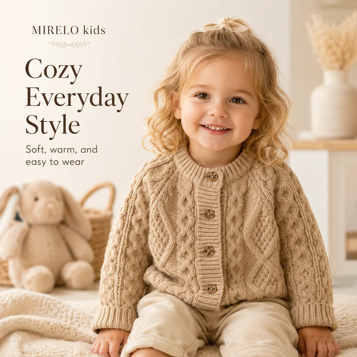 Kids' Chunky Knit Cardigan