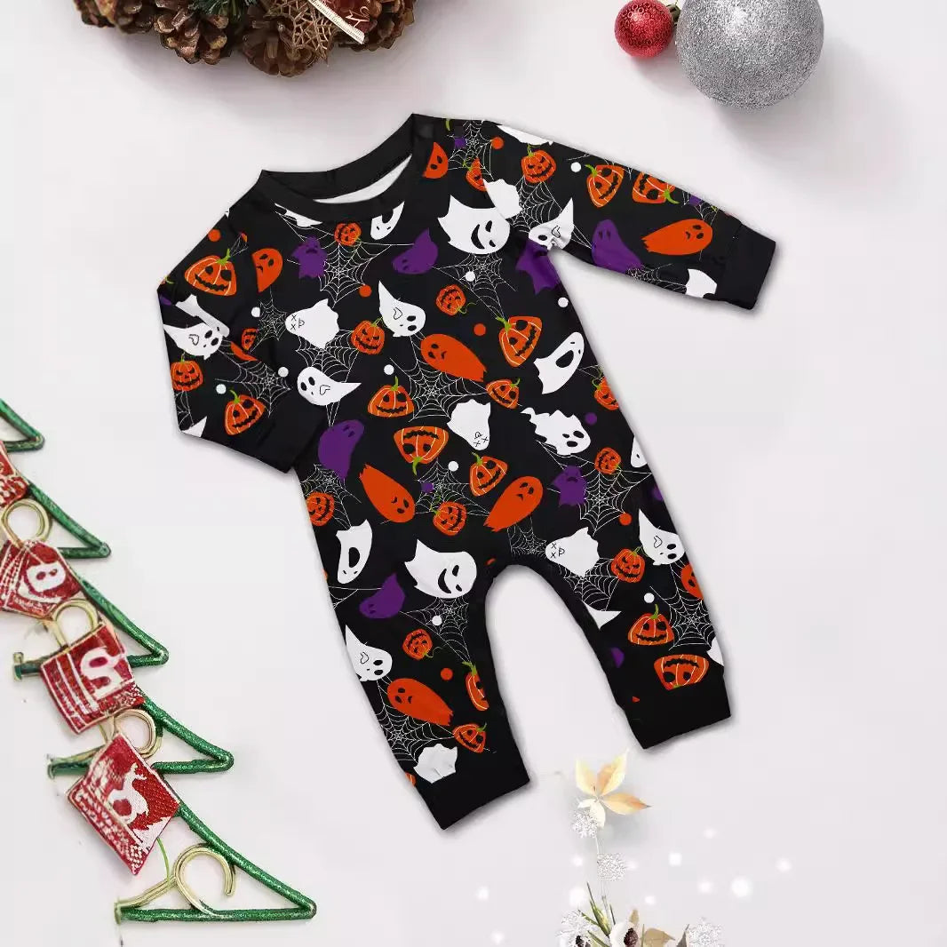 Festive Skull Family Pyjama Set for Cosy Nights