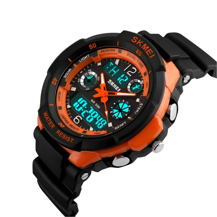 SKMEI Kids' Waterproof Dual Display Sports Watch, image 2