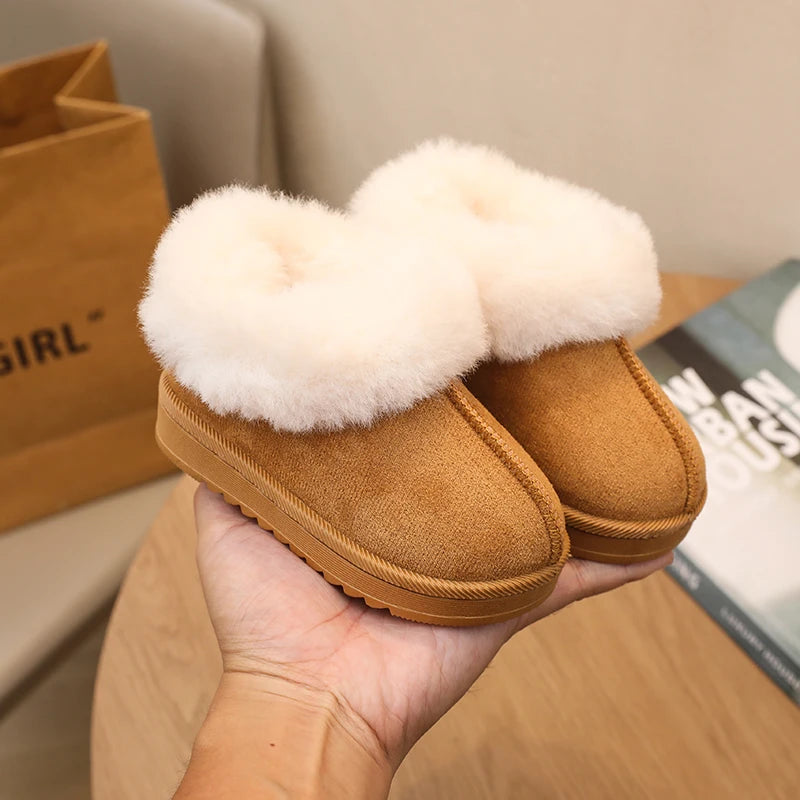 Girls' Striped Cuff Winter Boots