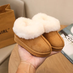 Girls' Striped Cuff Winter Boots