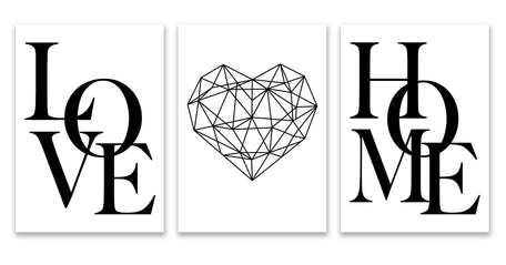 Nordic Love Canvas Art Set
