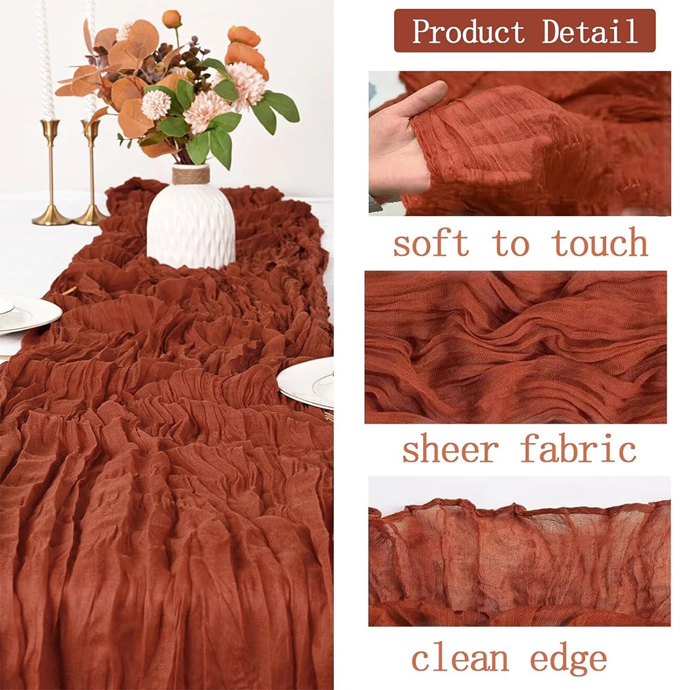 Cheesecloth Table Runner