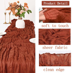 Cheesecloth Table Runner