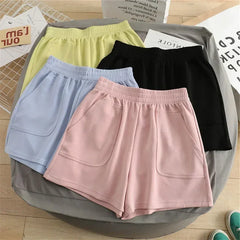 Women's High-Waisted Sports Shorts – Soft, Stretchy Yoga & Gym Shorts
