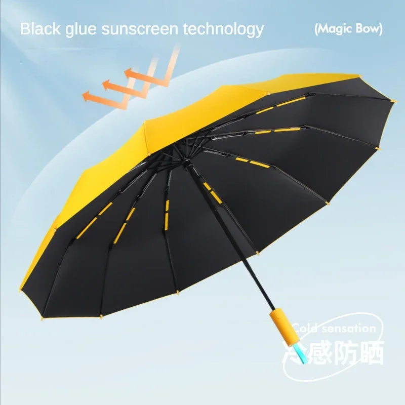 Automatic Folding Umbrella, 72 Reinforced Ribs