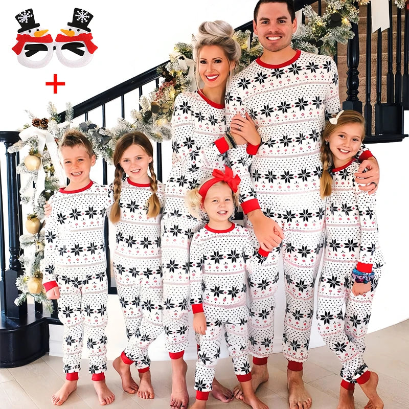 Matching Christmas Family Pyjama Set - Festive Cotton Comfort