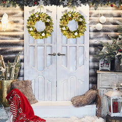 Spruce Pinecone LED Christmas Wreath Decor