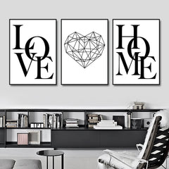 Nordic Love Canvas Art Set
