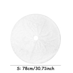 White Faux Fur Christmas Tree Skirt, 78, 90 or 122cm