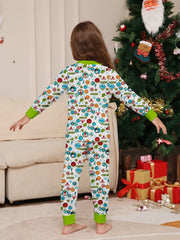 Festive Elk Family Pyjama Set - Red & Green Plaid
