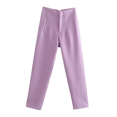 Women's High-Waist Pencil Trousers – Elegant Office & Formal Wear