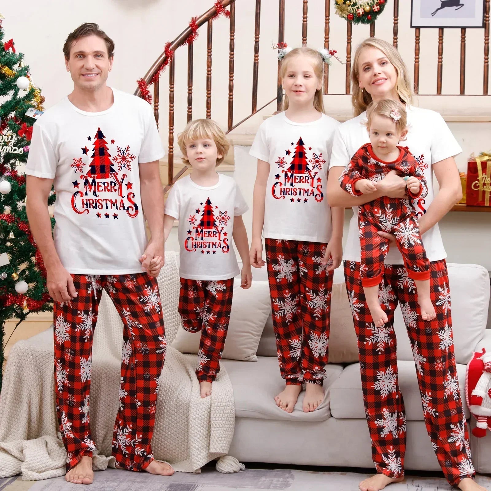 Festive Family Christmas Pyjama Set - Cosy & Cute