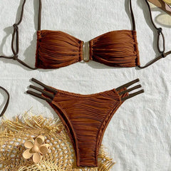 Women's Push-Up Brazilian Bikini Set – Sexy Beach Swimwear
