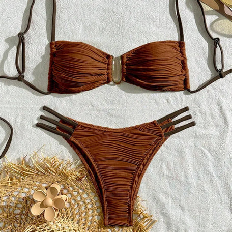 Women's Push-Up Brazilian Bikini Set – Sexy Beach Swimwear