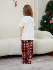 Cosy Family Christmas Pyjamas - Santa & Snowflake Print