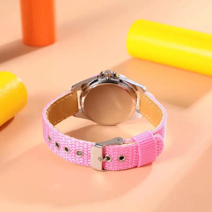 Kids' Colourful Number Quartz Watch, Dial Pattern and Digital Styles, image 2