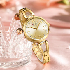 CURREN Luxury Quartz Watch with Rhinestones