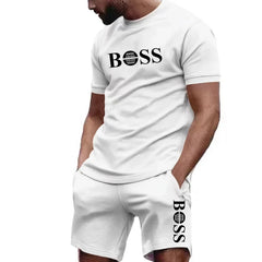 Men’s 2-Piece Sportswear Set – Short-Sleeve T-Shirt & Joggers