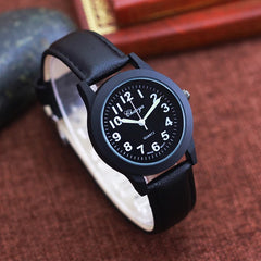 Classic Waterproof Leather Strap Quartz Watch