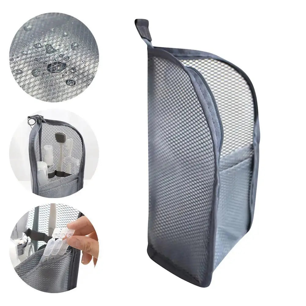 Stand-Up Mesh Toiletry Bag
