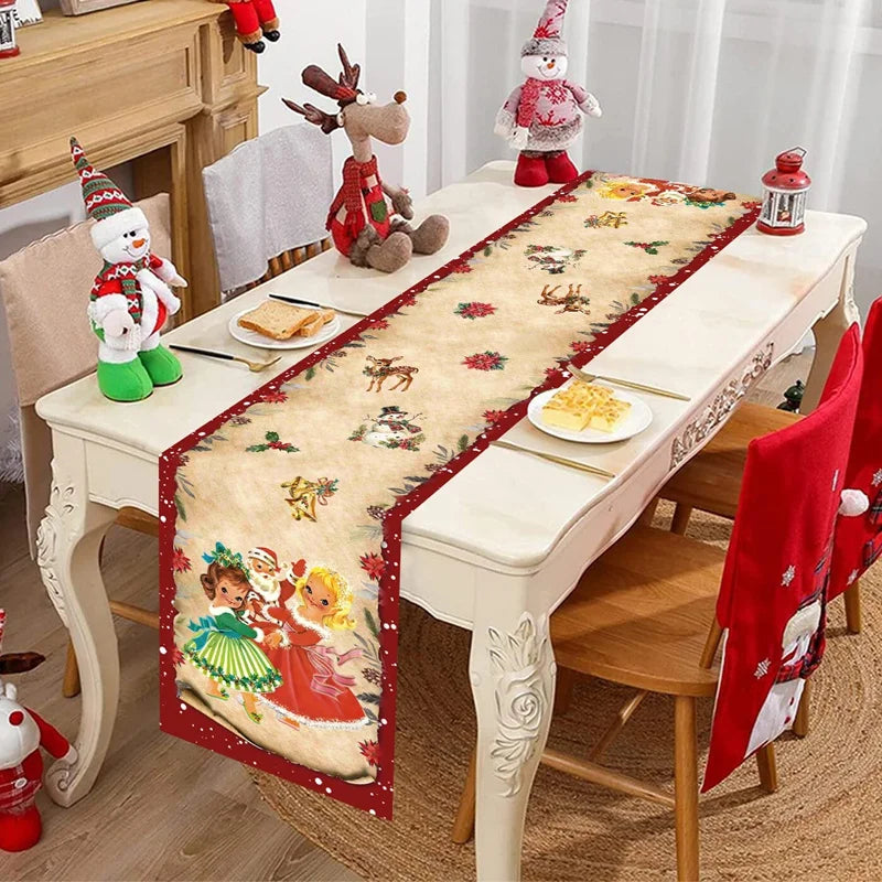 Christmas Gingerbread Table Runner, 35 x 180 cm