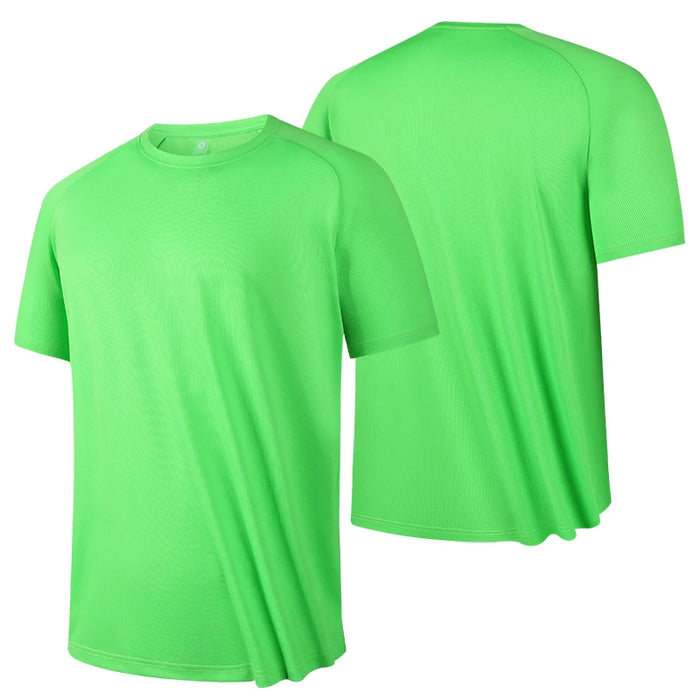 Men’s Breathable Quick-Dry Sports T-Shirt, Lightweight Gym & Running Top, green