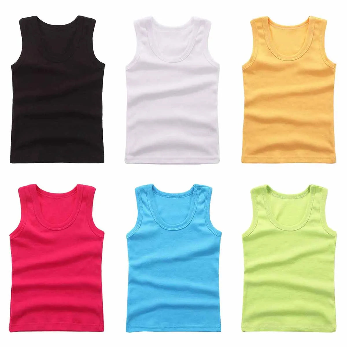 Kids' Cotton Vest Tops