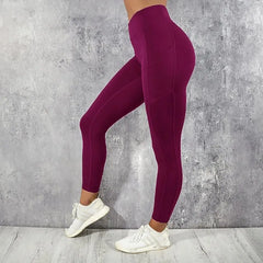 Women's High-Waisted Butt-Lifting Leggings – Stretchy Yoga & Gym Workout Tights with Pockets