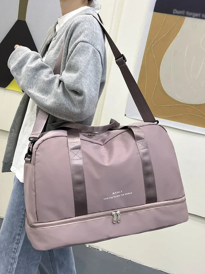 FlexiPack Expandable Travel Duffel, Women's Weekender & Gym Bag