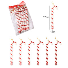 Red and White Candy Christmas Tree Decorations