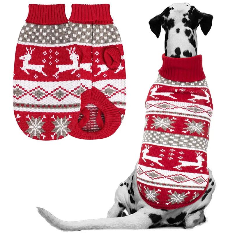 Christmas Knitted Dog Jumper