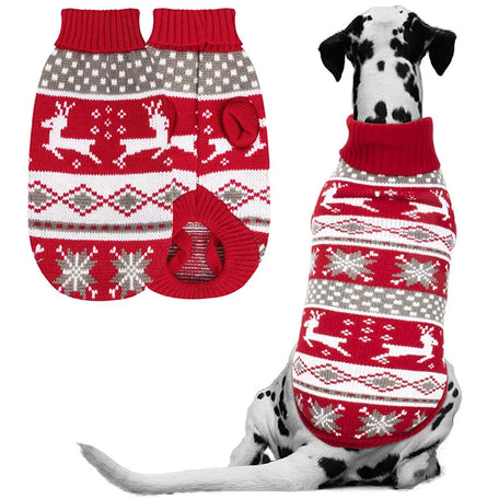 Christmas knitted dog jumper, photo 1