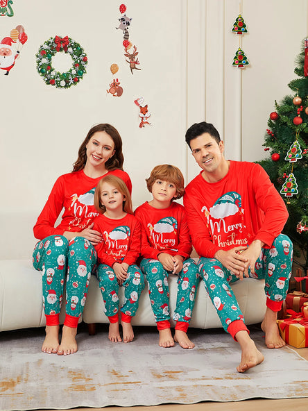 Festive Family Christmas Pyjamas Set - Santa Style