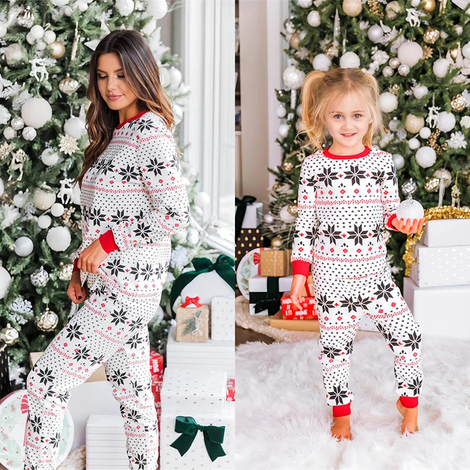 Matching Christmas Family Pyjama Set - Festive Cotton Comfort