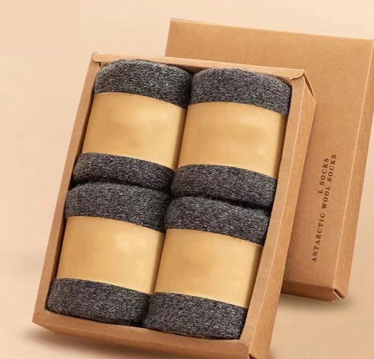 Men's Thick Thermal Socks, 4 Pairs