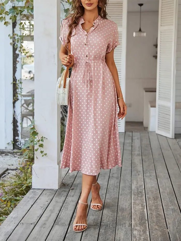 Polka Dot Breeze Midi Dress, image 2