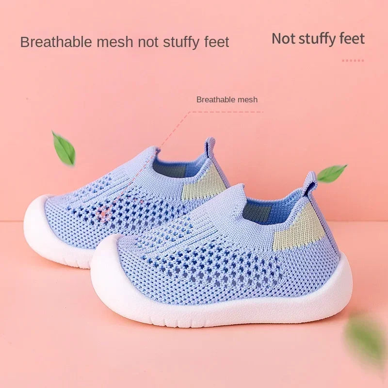 Baby and Toddler Knitted Slip-On Trainers