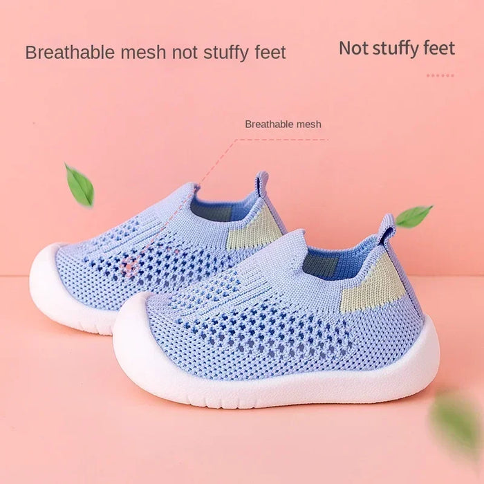 Baby and Toddler Knitted Slip-On Trainers, alternative view