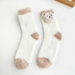 Women's Fluffy Teddy Bear Socks