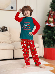 Festive Family Elk Pyjamas - Red & Green Plaid