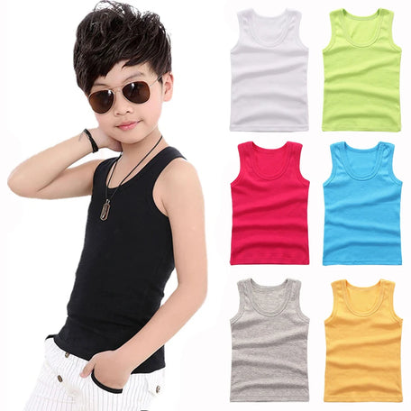 Kids' Cotton Vest Tops