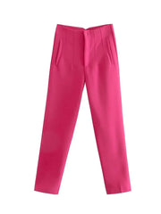Women's High-Waist Pencil Trousers – Elegant Office & Formal Wear