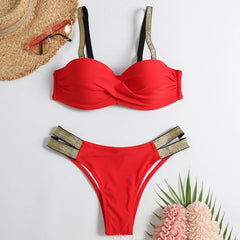 Women's Push-Up Brazilian Bikini Set – Sexy Beach Swimwear