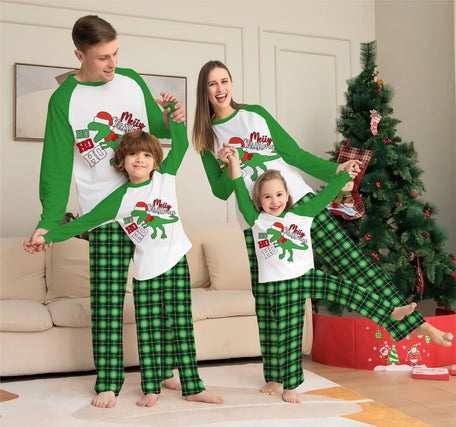 Festive Dinosaur Family Pyjama Set