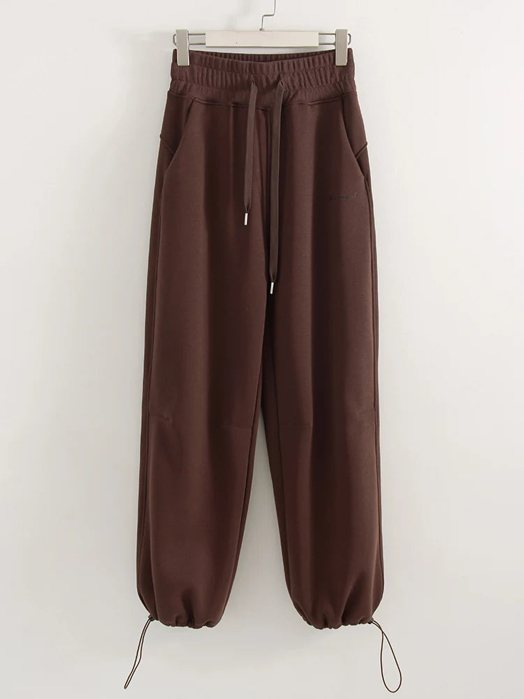 Women's Fleece Crop Hoodie and Joggers Set